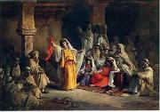 unknow artist Arab or Arabic people and life. Orientalism oil paintings  374